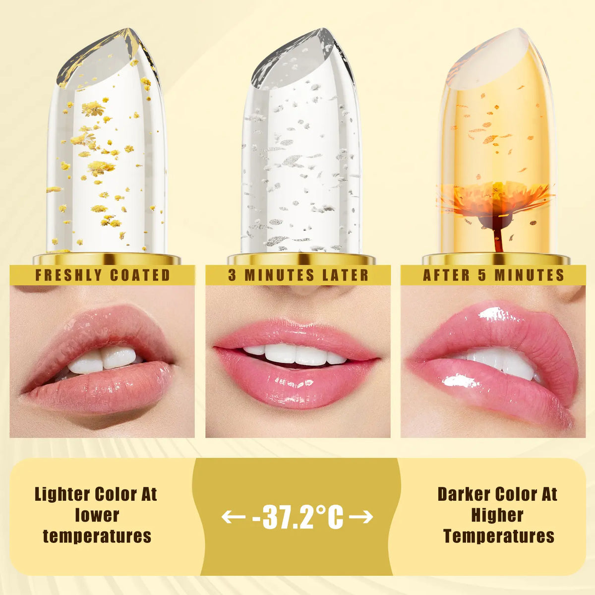 Color-Changing Gold Leaf Lipstick
