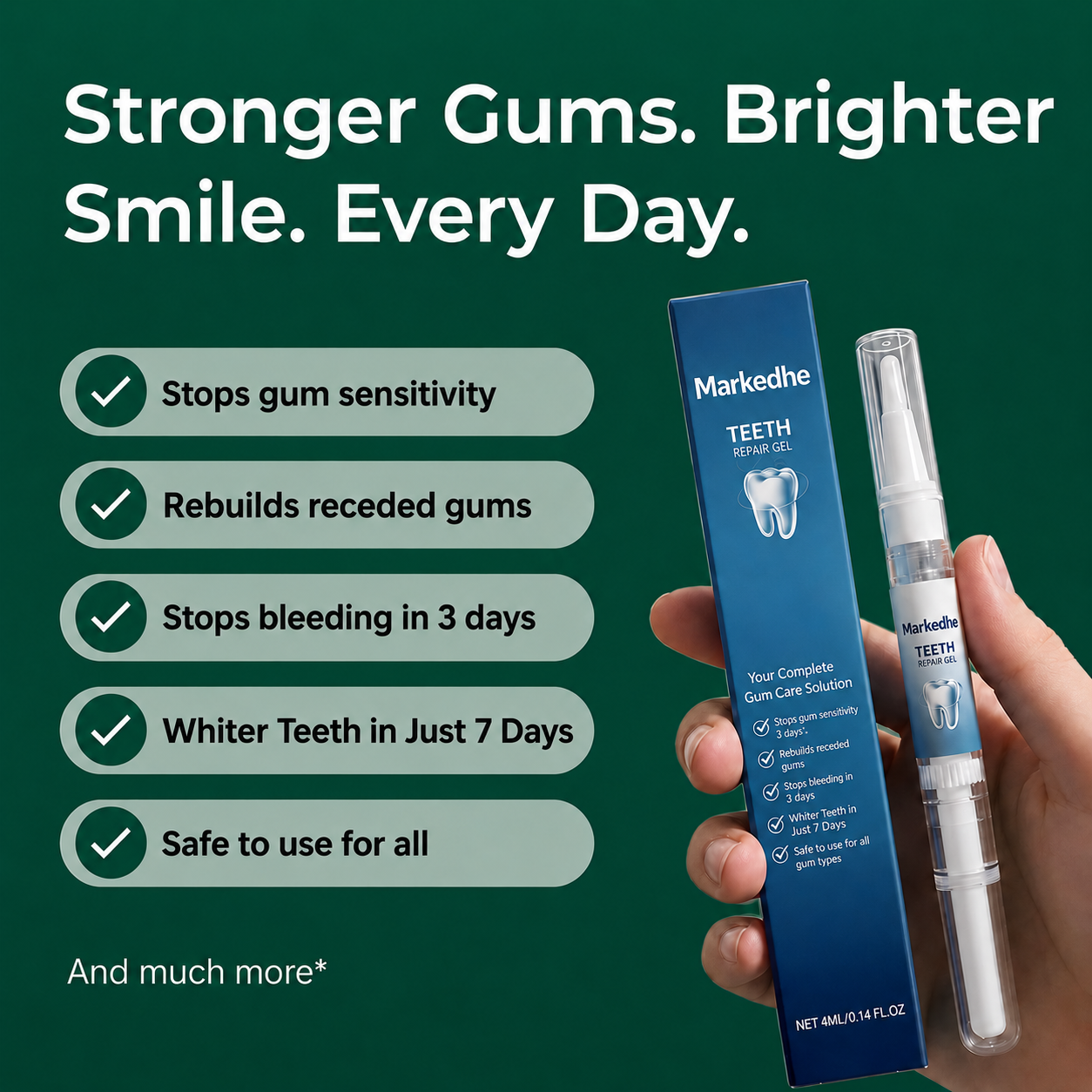 Teeth Whitening & Repair Gel 🦷